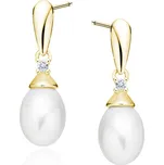 Stříbrné náušnice PERLY GOLD Ag 925; ≤1,8 g.