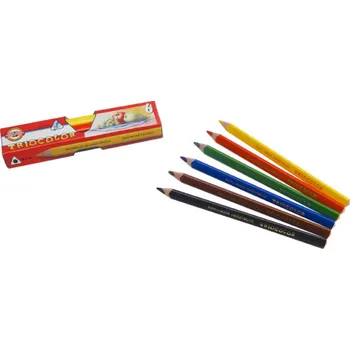 Pastelky Koh-i-noor Triocolor silné / trojhranné / 6ks