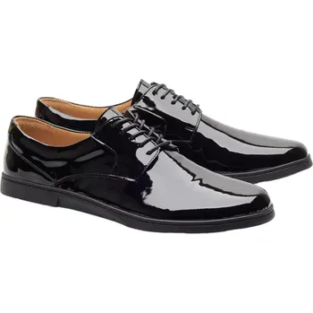 Pánské polobotky ZAQQ SMOQING 41-48 NAPPA/NAPPA Dvouvrstvá hlazená kůže Černá 44