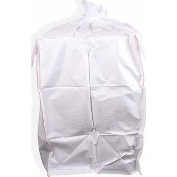 Venkovní odpadkový koš Big bag 90*90*120 cm, 4 popruhy se zástěrou, nosnost 1000 kg