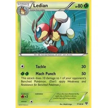 Sběratelská karetní hra Pokémon XY 007/146 Ledian - XY Stav: Excellent, Verze: NORMAL