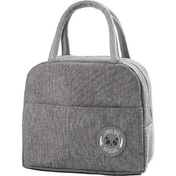 Termobox Termotaška na jídlo do práce | chladicí taška, svačinová taška - Šedá