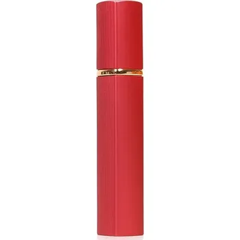 Skleněná lahvička na parfém s kovovým obalem | 12ml - červená