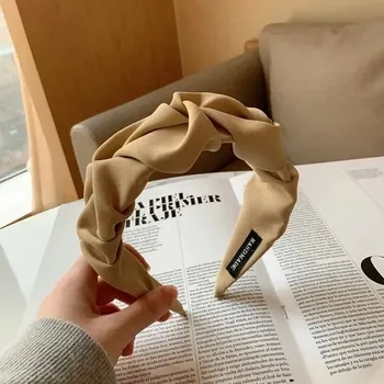 Čelenka Květinová široká čelenka | Dámské čelenky, vlasové doplňky - Khaki