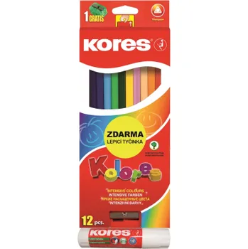 Kresba Pastelky Kores Kolores trojhranné / 12 barev