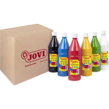 Tekuté temperové barvy JOVI PREMIUM - 6 x 1000 ml, 373393