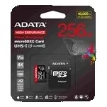 Adata High Endurance/Micro SD/256GB/UHS-I U3 / Class 10/+ Adaptér AUSDX256GUI3V30SHA2-RA1