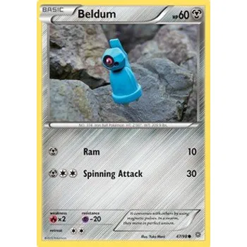 Sběratelská karetní hra Pokémon AOR 047/098 Beldum - Ancient Origins Stav: Excellent, Verze: NORMAL