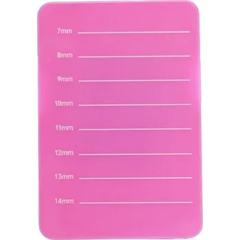 Péče o řasy a obočí Paleta na prodlužování řas s měřítkem | Držák na řasy, Paleta na řasy - 7-14-růžová