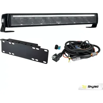 Přídavný světlomet Skyled Gemini 520mm + strobo - kompletní sada s držákem rampy a kabeláží