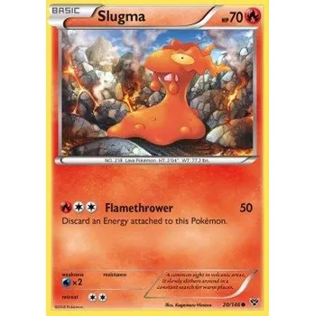 Sběratelská karetní hra Pokémon XY 020/146 Slugma - XY Stav: Excellent, Verze: NORMAL