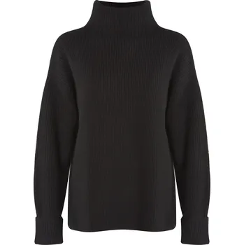 Kašmírový oversize rolák černý XS/S / Černá