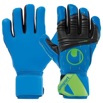 Brankářské rukavice Uhlsport Aquasoft HN modrá/zelená/černá UK 8,5