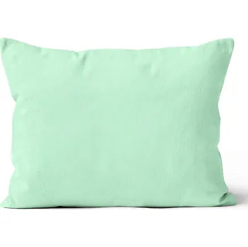Povlak na dekorativní polštářek Mikroplyšový povlak na polštář 50x70 cm Mentolový