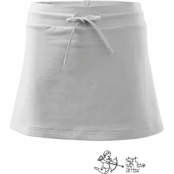 Dámská sukně Start with love arrow - Sportovní sukně - two in one - S ( Bílá )