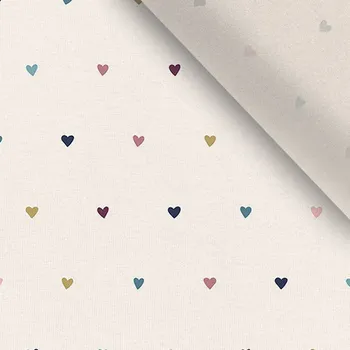 Úplet Takoy nebělený - pastelová srdíčka