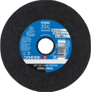 Řezný kotouč Řezný kotouč PFERD SG STEELOX Rozměry: 125x1x22,23