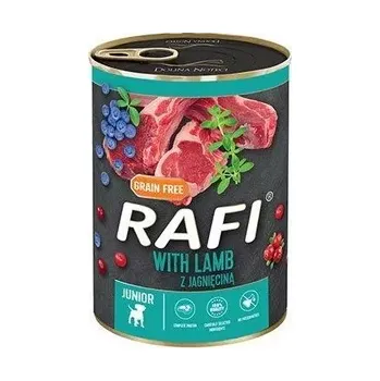 Krmivo pro psa Rafi junior s jehněčím, brusinkami a borůvkami 400g