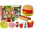 nádobí do dětské kuchyňky LEAN Toys Hamburger sada s rychlým občerstvením 7058