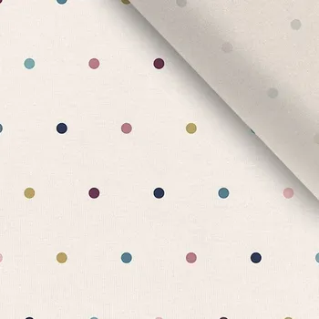 Úplet Takoy nebělený - pastelové puntíky