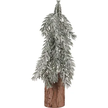 Vánoční stromek Umělý zasněžený stromeček - 15 x 32 cm
