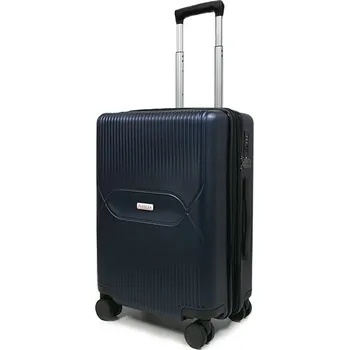 AVANCEA Skořepinový cestovní kufr DE3304 modrý S 55 x 39 x 25 cm