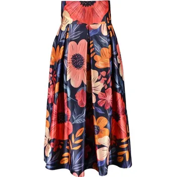 Střih PDF dámská skládaná sukně ze saténu Heaven-40-46