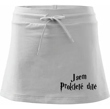 Dámská sukně Prokleté dítě - Sportovní sukně - two in one - XS ( Bílá )