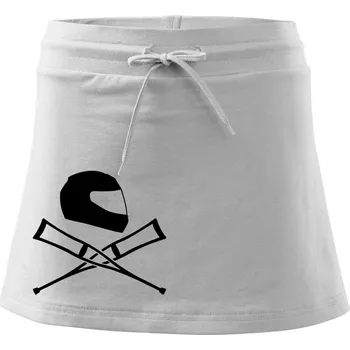 Dámská sukně Silniční helma / berle - Sportovní sukně - two in one - L ( Bílá )