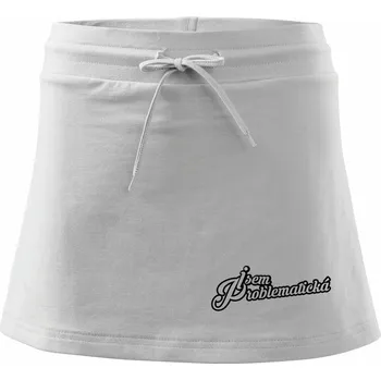 Dámská sukně Jsem problematická - Sportovní sukně - two in one - M ( Bílá )