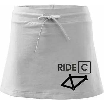 Dámská sukně Ride C - Sportovní sukně - two in one - S ( Bílá )