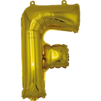 Balónek BANQUET Balónek nafukovací foliový písmeno F, MY PARTY, výška 30 cm (BANQUET Balónek nafukovací foliový písmeno F, MY PARTY, výška 30 cm)