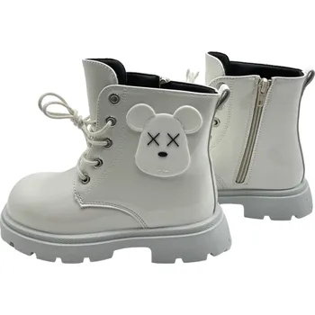 Dívčí zimní obuv Dětské zimní kotníkové boty bílé C-17 Velikost: 35