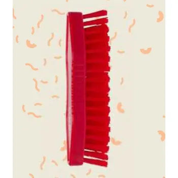 kbelík Kartáč ruční špičatý, tvrdý, Kobra Barva: Červená, Délka, velikost: 19 cm