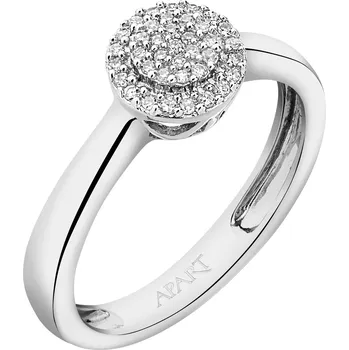 Prsten Prsten z bílého zlata s diamanty - 0,10 ct - ryzost 750 - 105.254