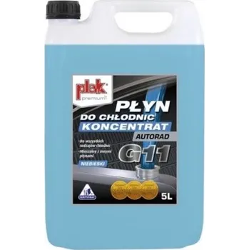 Náplň do chladiče a ostřikovače Plak AUTORAD Chladicí kapalina -37°C G11, koncentrát 5L