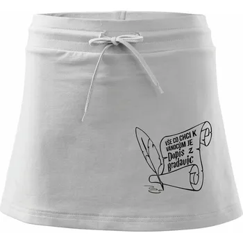 Dámská sukně Dopis z Bradavic - Sportovní sukně - two in one - XS ( Bílá )