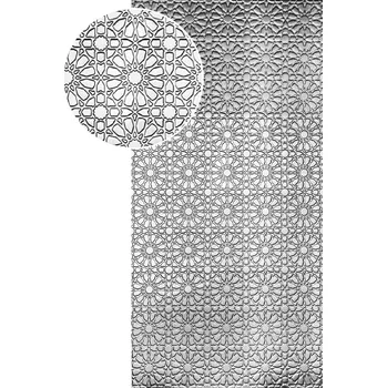 Plech 3D plech, lisovaný vzor KVĚT 2 - pozinkovaný lisovaný plech 1000 x 2000 x 1,2 mm (š x v x tl.)