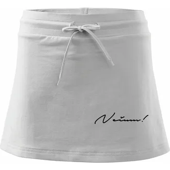 Dámská sukně Řekni to - Nečum - Sportovní sukně - two in one - XS ( Bílá )