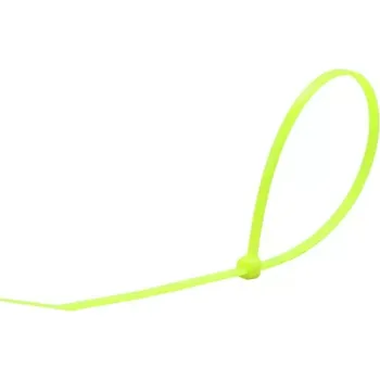 Stahovací páska Tracon 230NZ stahovací pásky, neonový zelený 290×3.6mm, D=2-80mm, PA6.6 balení 100 ks (Tracon 230NZ)