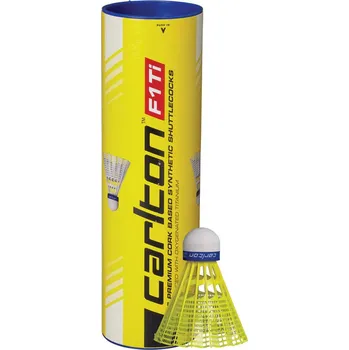 Badmintonový košíček Badminton míčky CARLTON F1 Ti Yellow (střední/modrý)