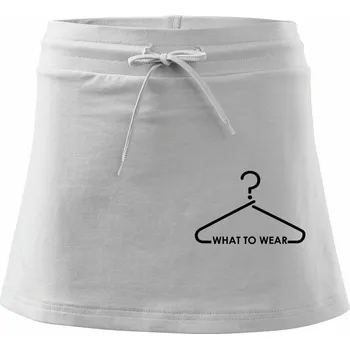 Dámská sukně What to wear-ramínko - Sportovní sukně - two in one - S ( Bílá )