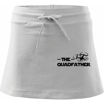 Dámská sukně Dron quadfather - Sportovní sukně - two in one - XL ( Bílá )