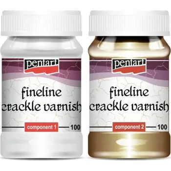 Speciální výtvarná barva Pentart Krakelovací lak Fineline - dvousložkový PENTART 100 ml