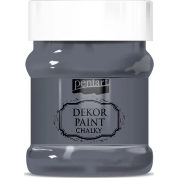 Speciální výtvarná barva Pentart Křídová a dekorační barva PENTART 230 ml GRAFITOVÁ ŠEDÁ