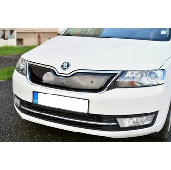 Zimní clona Škoda Rapid-Zimní clona přední masky KI-R black