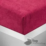 Froté prostěradlo do postýlky 60x120 Premium - Vínová