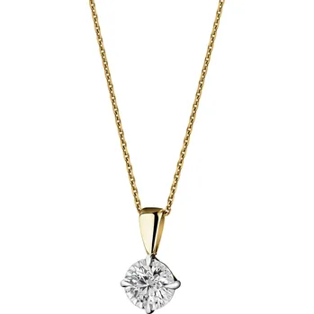 Přívěsek Přívěsek ze žlutého a bílého zlata s briliantem - 0,08 ct - ryzost 585 - 213.100