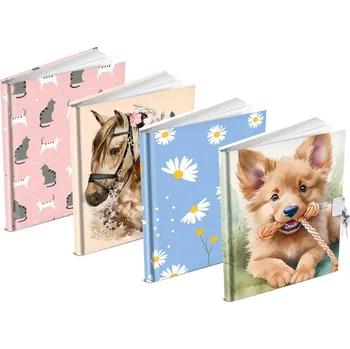 Zápisník MFP Památník se zámkem 7510192 140 x 190 mm mix motivů