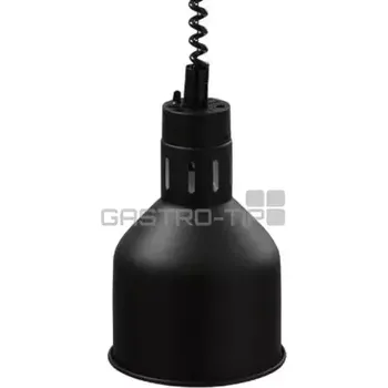 Infra lampa závěsná - černá